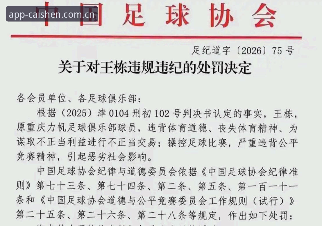 中国足协第三批禁足名单最新动态：65人受罚，终身禁足与行业整顿并行